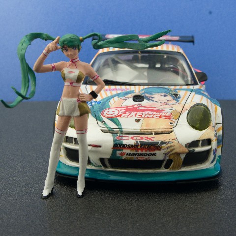 フジミ 1/24 ポルシェ 911 GT3R 初音ミク× GSR 完成写真 -2