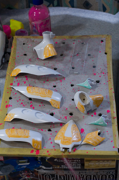 WAVE キュベレイ(1/144) ガレージキット 制作3-2