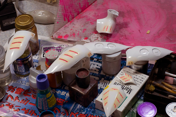 WAVE キュベレイ(1/144) ガレージキット 制作3-8