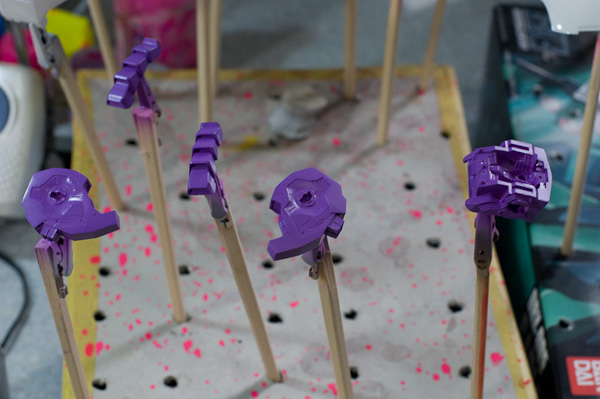 WAVE キュベレイ(1/144) ガレージキット 制作4-3