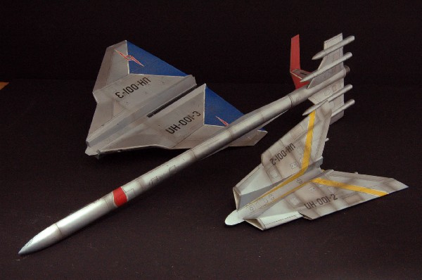 ハセガワ 1/144 ウルトラホーク１号　完成-5
