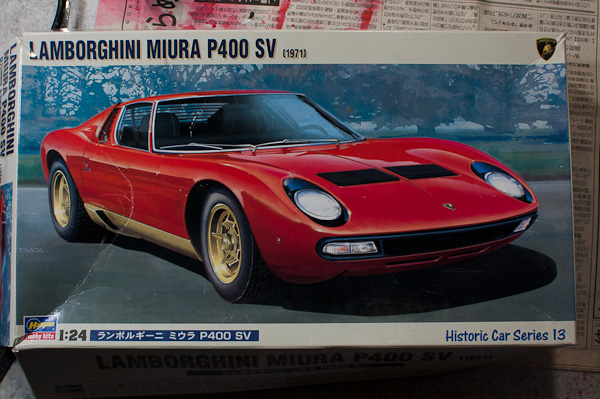LAMBORGHINI MIURA P400 SV (1/24 HASEGAWA) その1-1