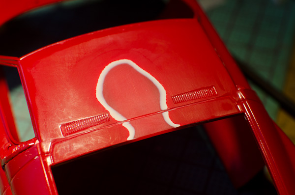 LAMBORGHINI MIURA P400SV（1/24 HASEGAWA）その３-1