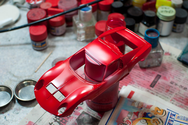 LAMBORGHINI MIURA P400SV（1/24 HASEGAWA）その３-6