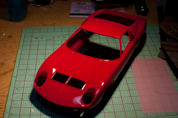 LAMBORGHINI MIURA P400SV(1/24 HASEGAWA)その6 内装-2