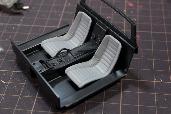 LAMBORGHINI MIURA P400SV(1/24 HASEGAWA)その7 内装-3