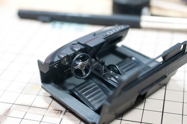 LAMBORGHINI MIURA P400SV(1/24 HASEGAWA)その11 ダッシュボード-5