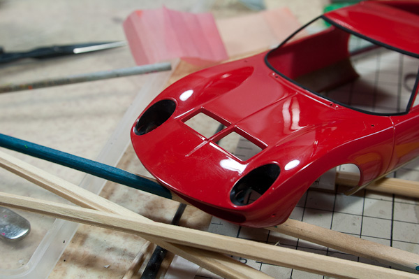 LAMBORGHINI MIURA P400SV（1/24 HASEGAWA）その１７　外装-4