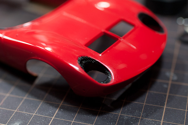 LAMBORGHINI MIURA P400SV（1/24 HASEGAWA）その１９　抜き作業-4