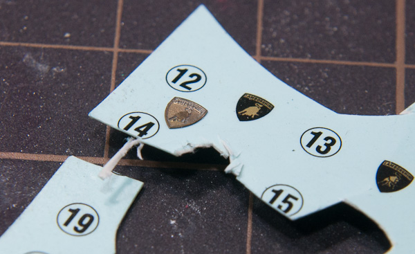 LAMBORGHINI MIURA P400SV(1/24 HASEGAWA)その22 ロゴ、エンブレム-1