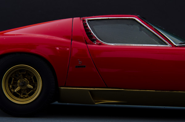 LAMBORGHINI MIURA P400SV(1/24 HASEGAWA)その23 完成写真 ところが-2