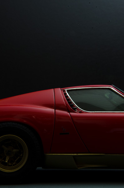 LAMBORGHINI MIURA P400SV(1/24 HASEGAWA)その23 完成写真 ところが-3