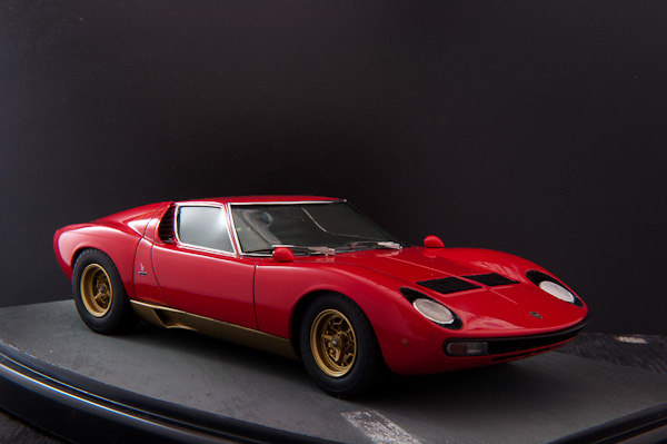 LAMBORGHINI MIURA P400SV(1/24 HASEGAWA)その23 完成写真 ところが-7