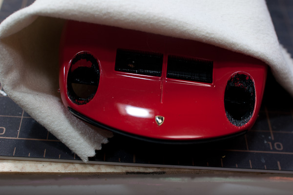 LAMBORGHINI MIURA P400SV（1/24 HASEGAWA）その24 睫毛のやり直し-2