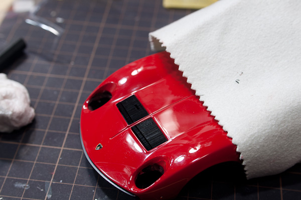 LAMBORGHINI MIURA P400SV（1/24 HASEGAWA）その24 睫毛のやり直し-3