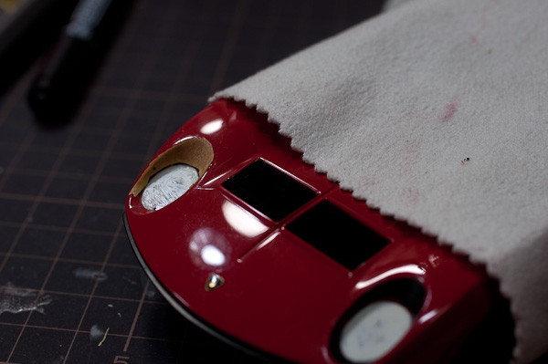 LAMBORGHINI MIURA P400SV（1/24 HASEGAWA）その24 睫毛のやり直し-4