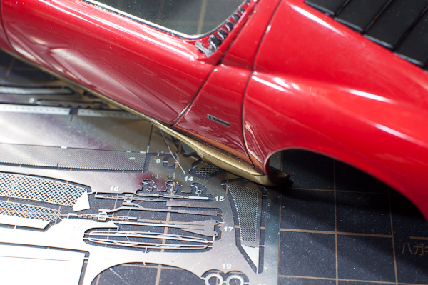 LAMBORGHINI MIURA P400SV（1/24 HASEGAWA）その24 睫毛のやり直し-7