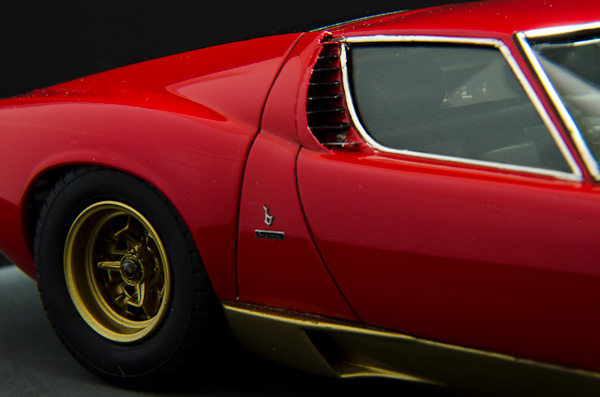 ]LAMBORGHINI MIURA P400SV（1/24 HASEGAWA）その25 できまピタ-2