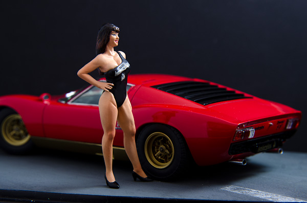 キャンギャル(南極5号)とランボルギーニミウラ-7