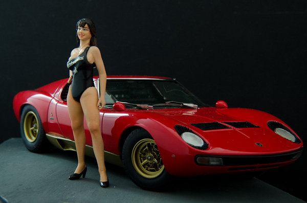 キャンギャル(南極5号)とランボルギーニミウラ-8