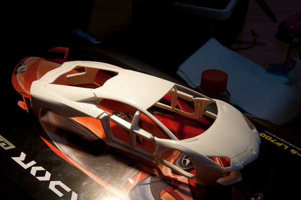 1/24 ランボルギーニ　アヴェンタドール　1/24　その１ キター！-2