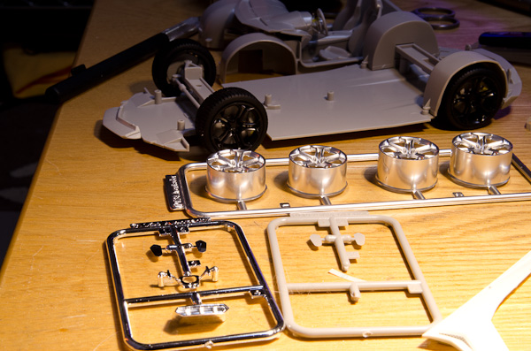 1/24 ランボルギーニ　アヴェンタドール　1/24　その２　仮組み-3