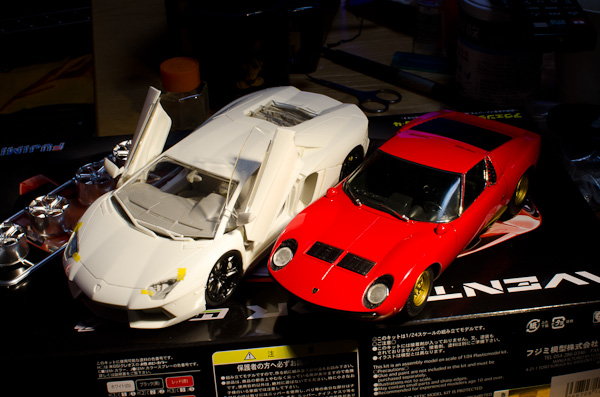 1/24 ランボルギーニ　アヴェンタドール　1/24　その３　仮組み完成-8