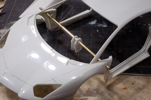 1/24 ランボルギーニ アヴェンタドール 1/24 その4 ガルウィングドアの可動化-3