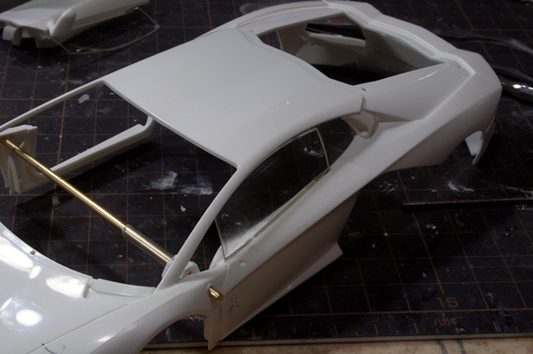 1/24 ランボルギーニ アヴェンタドール 1/24 その4 ガルウィングドアの可動化-6