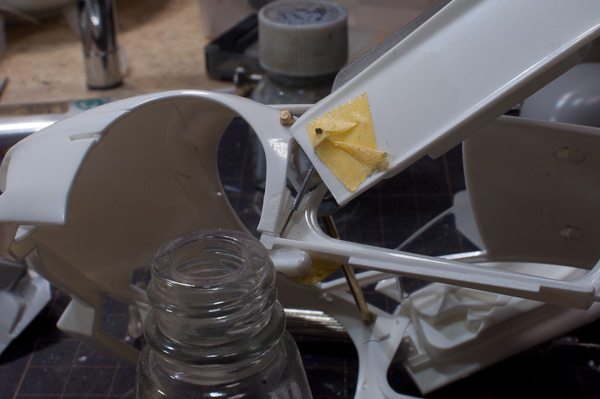 1/24 ランボルギーニ アヴェンタドール 1/24 その5 ガルウィングドアの可動化 続編-2