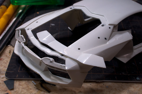 1/24 ランボルギーニ アヴェンタドール 1/24 その8 ボディーのディティール その2-5