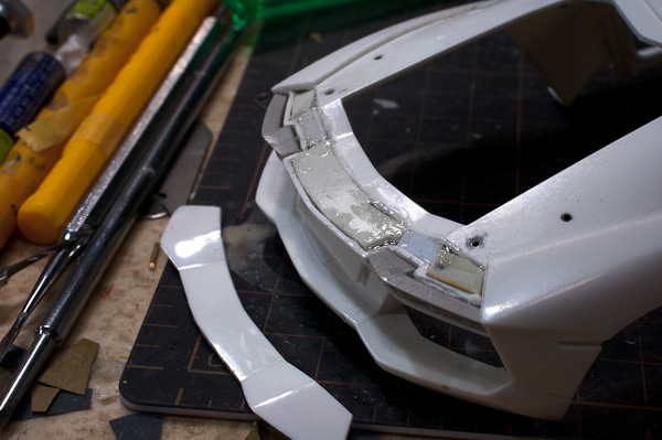 1/24 ランボルギーニ アヴェンタドール 1/24 その8 ボディーのディティール その2-6