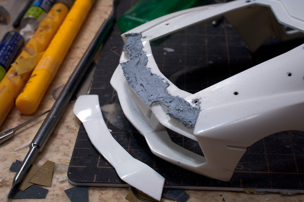 1/24 ランボルギーニ アヴェンタドール 1/24 その8 ボディーのディティール その2-7