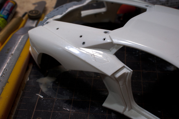 1/24 ランボルギーニ アヴェンタドール 1/24 その8 ボディーのディティール その2-8