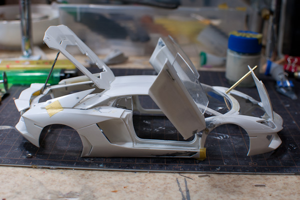 1/24 ランボルギーニ アヴェンタドール 1/24 その10 フルオープン-6