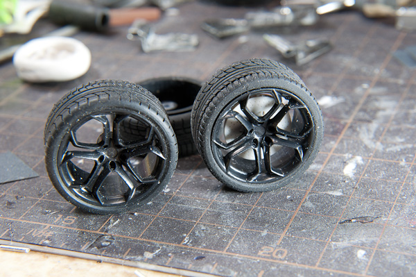 1/24 ランボルギーニ アヴェンタドール 1/24 その11 タイヤとか-5