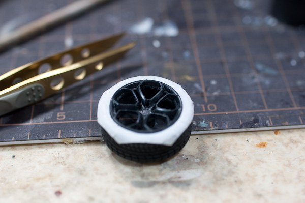 1/24 ランボルギーニ　アヴェンタドール　1/24　その１２　タイヤの刻印（トナー転写方）　続編-4