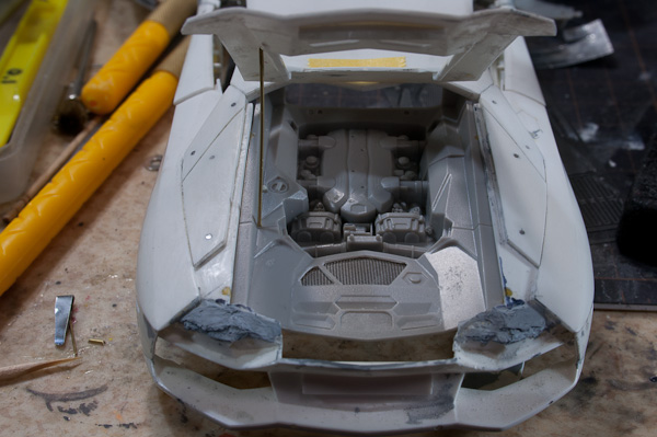 1/24 ランボルギーニ アヴェンタドール 1/24 その15 リア部分-5