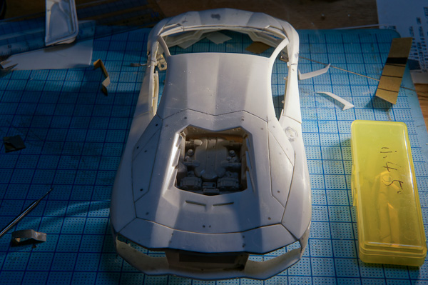 1/24 ランボルギーニ アヴェンタドール 1/24 その19 ボディーの詳細-4