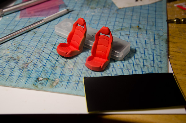 ランボルギーニ アヴェンタドール 1/24 その23 運転席周り-2