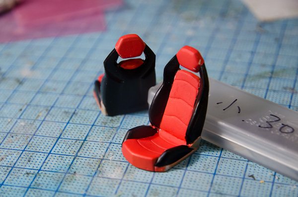 ランボルギーニ アヴェンタドール 1/24 その23 運転席周り-3