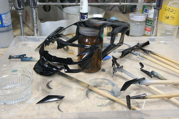 ランボルギーニ アヴェンタドール 1/24 その24 運転席完成-4