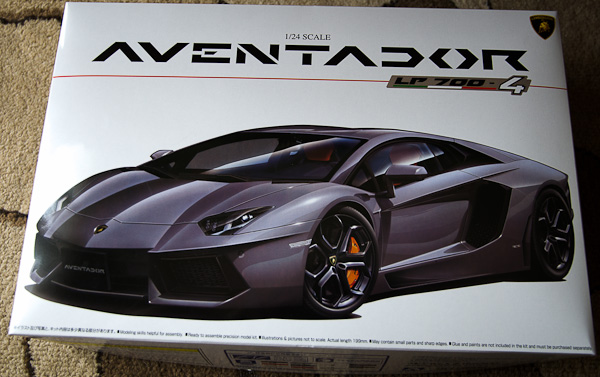 アベンダドール アオシマ版 仮組み-1