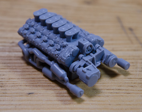 アベンダドール アオシマ版 仮組み-5