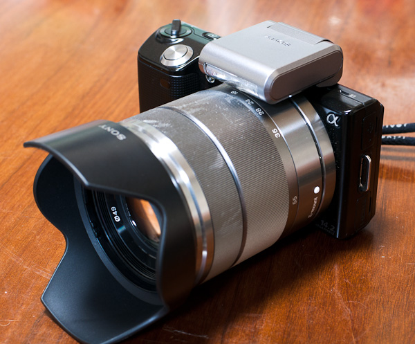 NEX-5 その他付属品 レンズフード、ボディーキャップ、フラッシュ-5