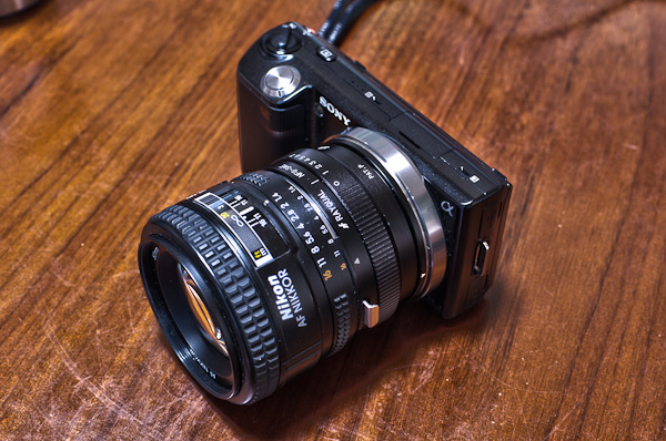 Sony NEX用 NIKON マウント変換アダプタ NFG-SαE -4