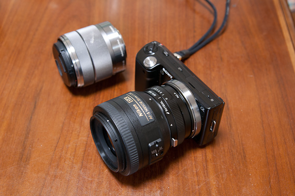 Sony NEX用 NIKON マウント変換アダプタ NFG-SαE その2-1