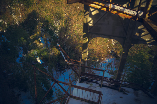 ◆湯原温泉ロープウェイ跡 其の陸 機械室へ-2